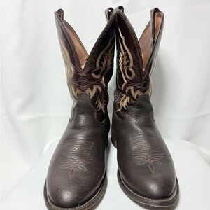 Tony Lama Men's dark Brown Leather boots